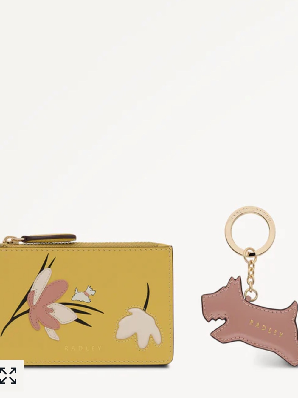 Radley London Small Zip Wallet and Keychain in Box